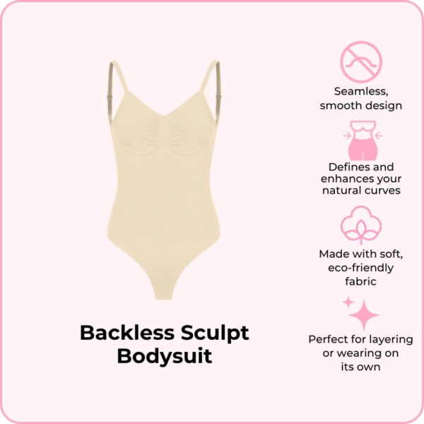 Backless Sculpt Bodysuit - Image 9