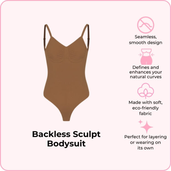 Backless Sculpt Bodysuit - Image 16