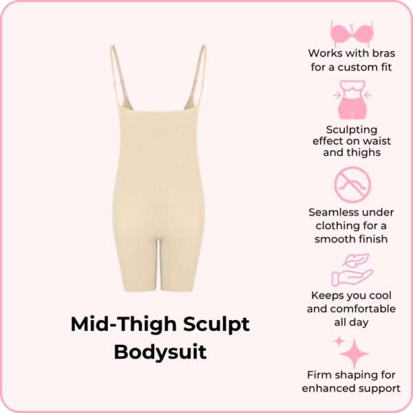 Mid-Thigh Sculpt Bodysuit - Image 9